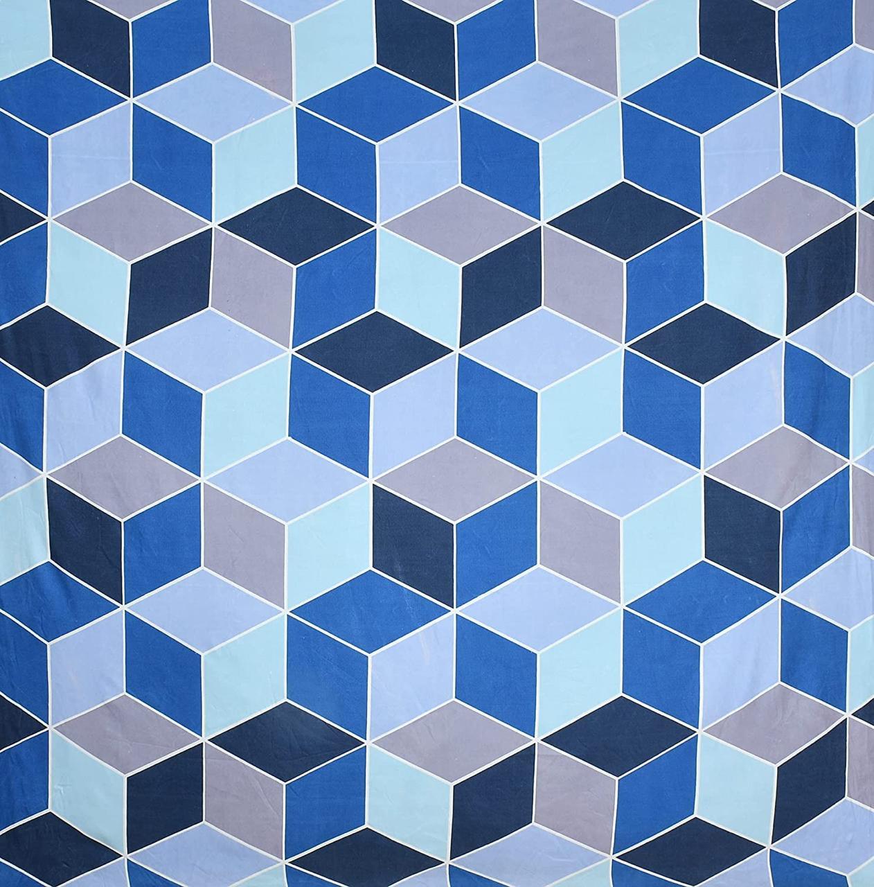 Super Soft Glace Cotton All Round Elastic Fitted Double Bed Bedsheet with 2 Pillow Covers-72x78x8