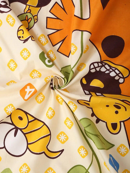 Attractive double fitted supersoft double bedsheet with 2 large pillow covers.