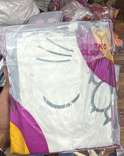 Round Elastic Fitted Double Bed Bedsheet